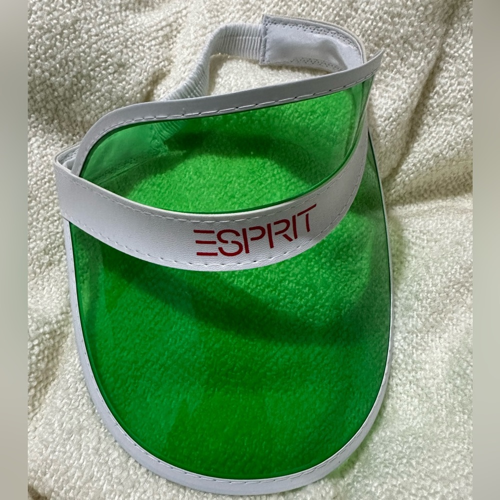 Esprit Women's Green Visor with White Trim